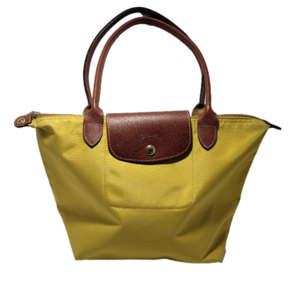 longchamp le pliage small mustard yellow